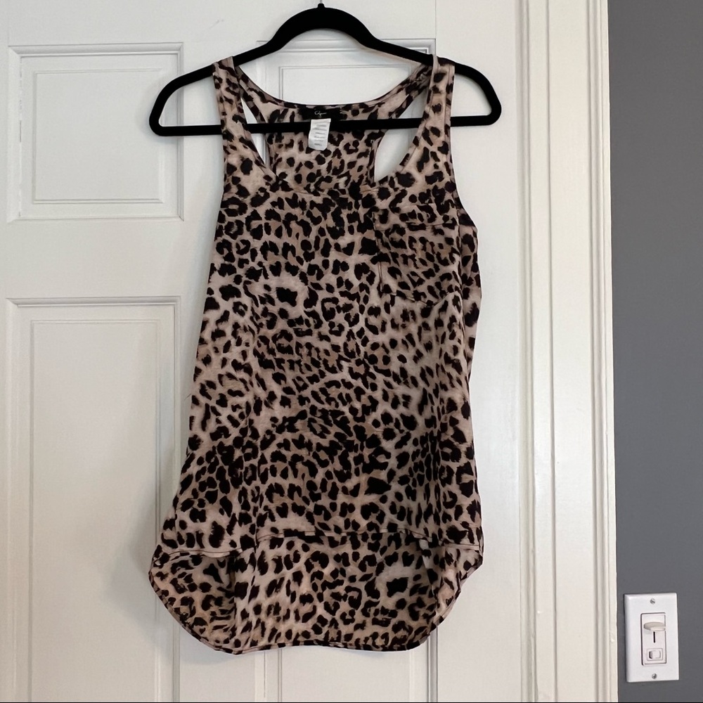 AQUA Bloomingdales leopard tank